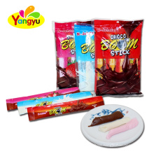 4g choco boom stick chocolate soft candy cacao material milk and strawberry flavor